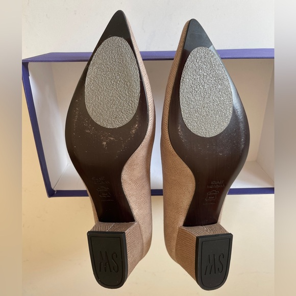 Stuart Weitzman Fawn Goose Bump Heels 8.5M - Picture 6 of 10